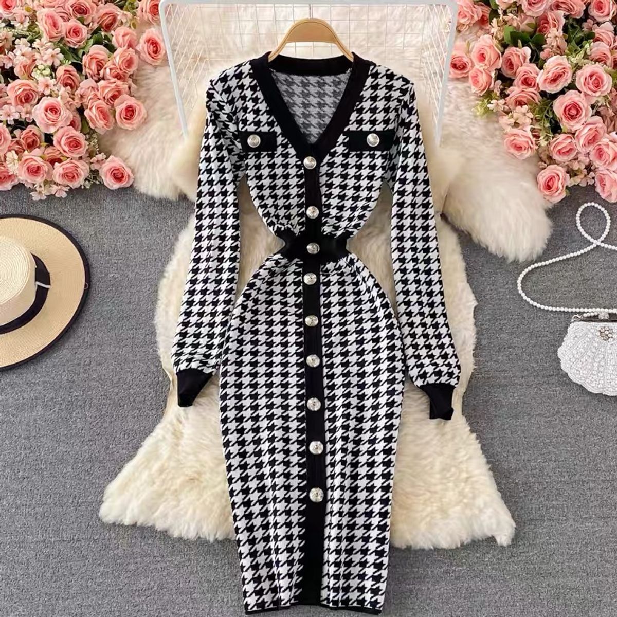 Believe in you checkered gown BBZZ660 image