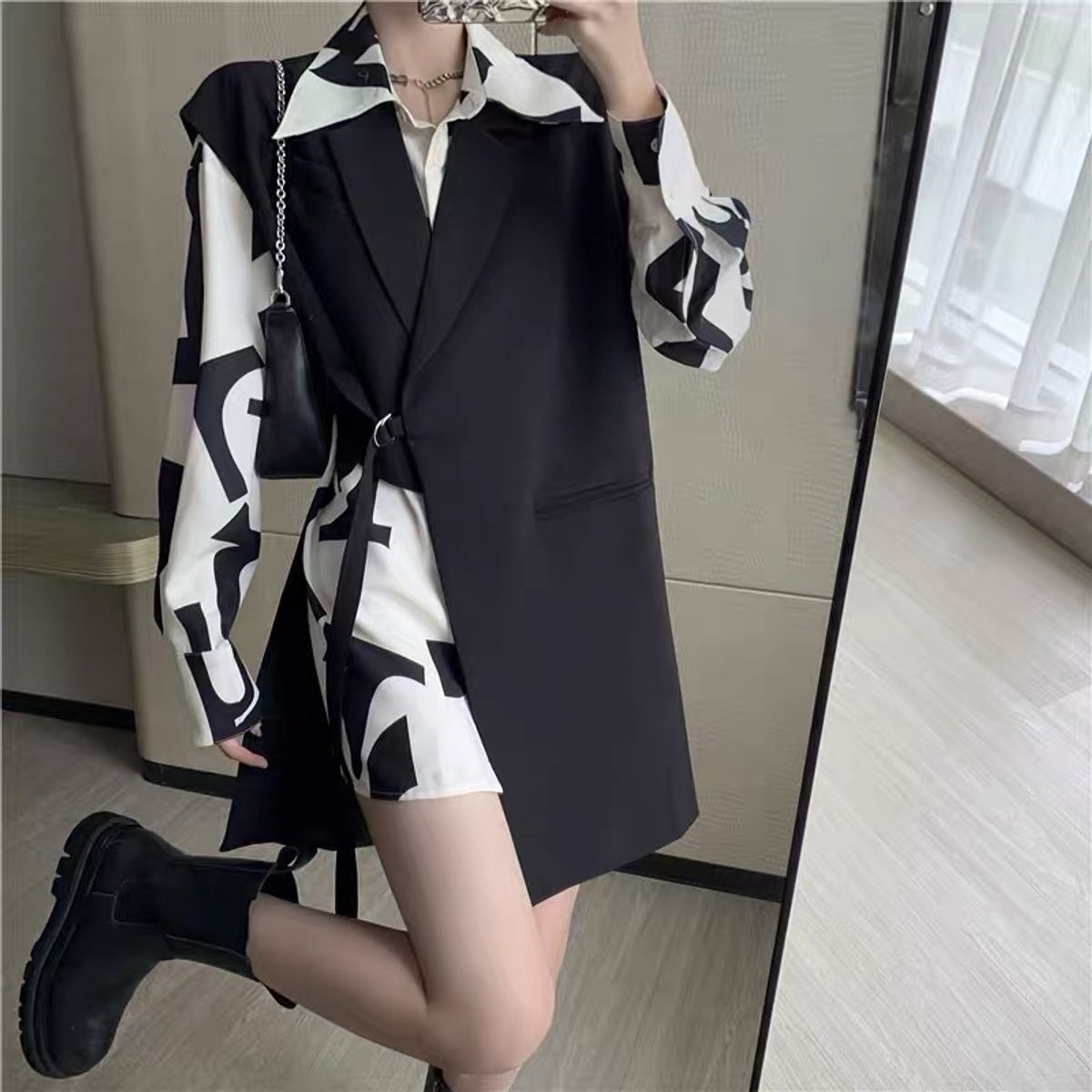 Looking amazing shirt dress set SDZZ412 image