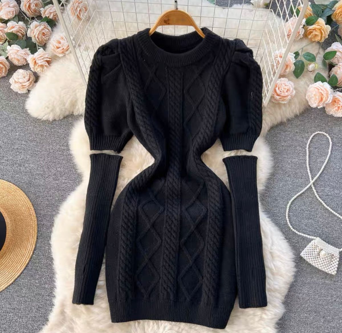 A night to remember midi sweater gown BBZZ928 image