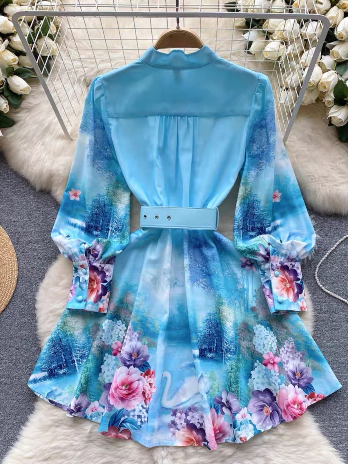 Floral bell dress DZZ4569 image