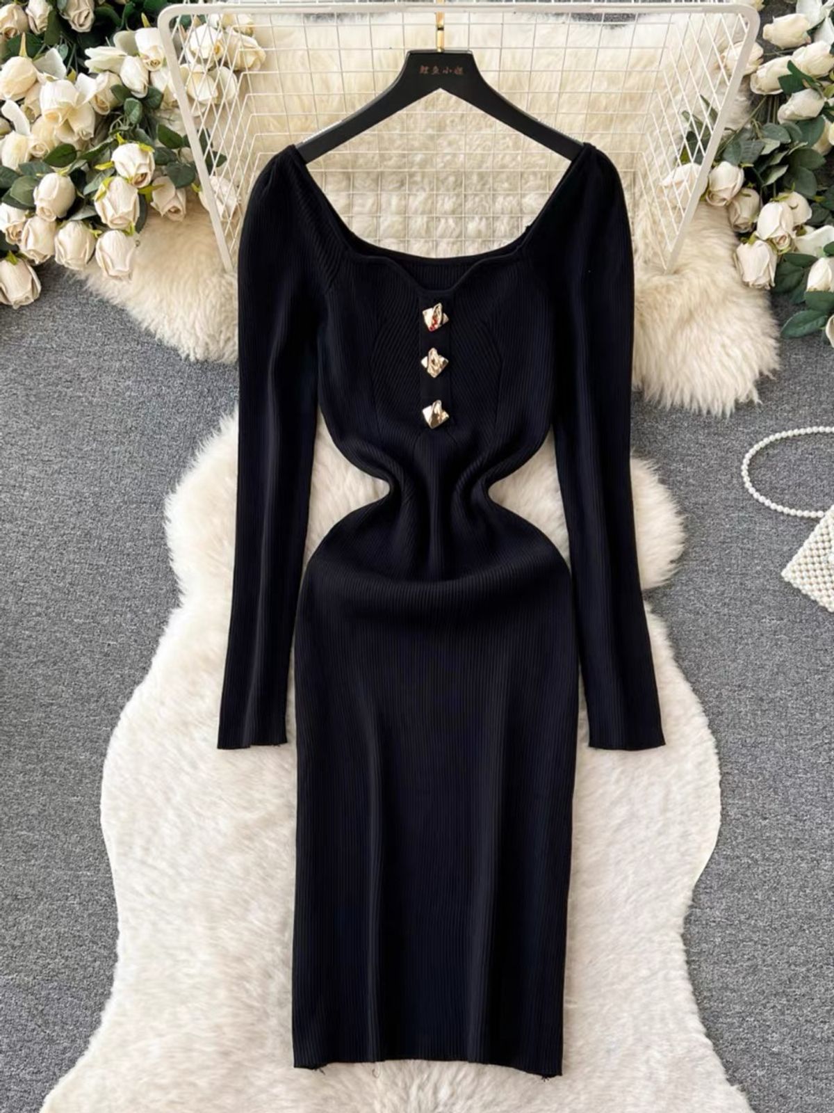 Don’t stop hustling knit gown BBZZ1614 image