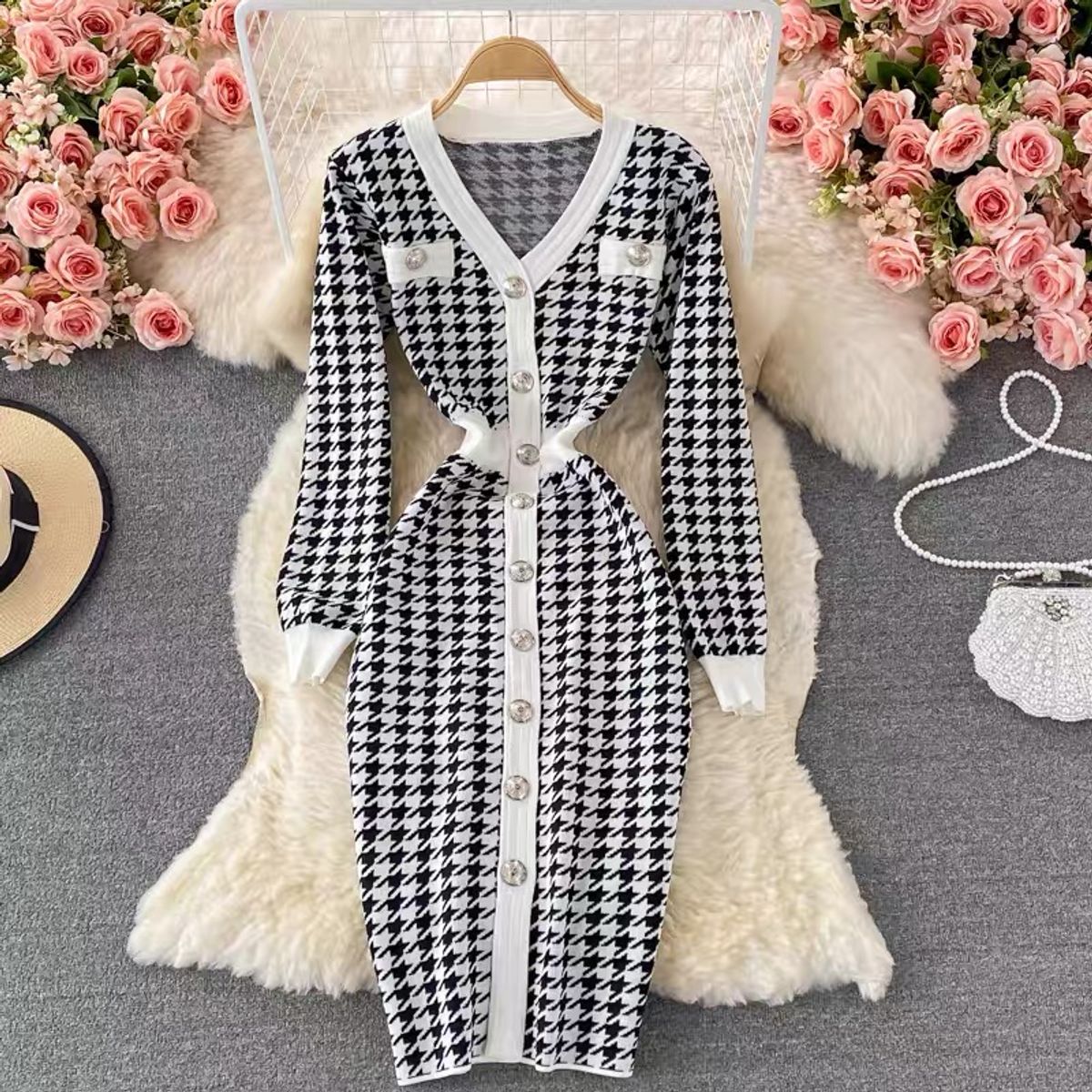 Believe in you checkered gown BBZZ660 image