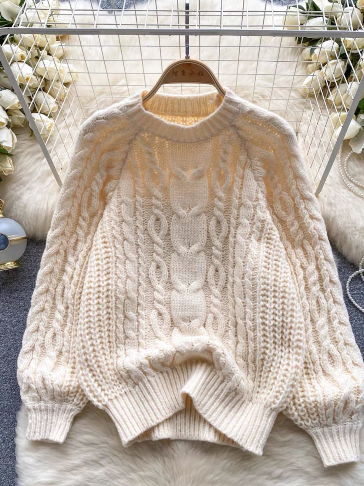 Elegant nude sweater SSZZ868 image