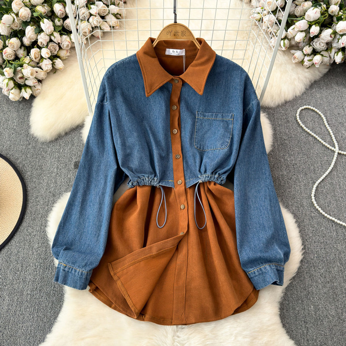 Out with my BFF denim shirt dress SDZZ942 image