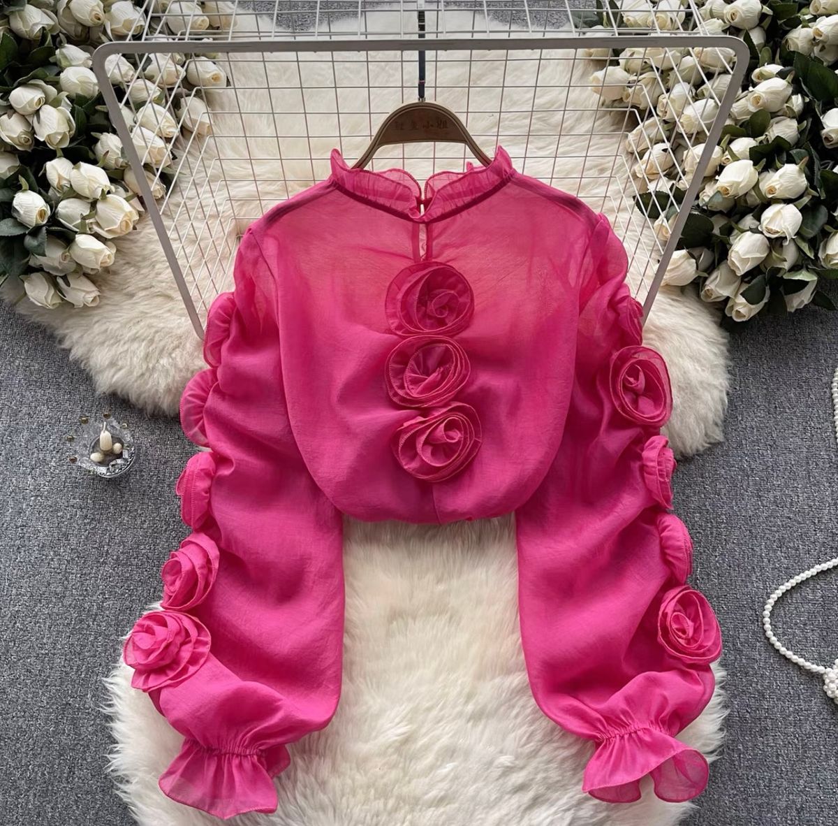 Luxury babe rose blouse BZZ604 image