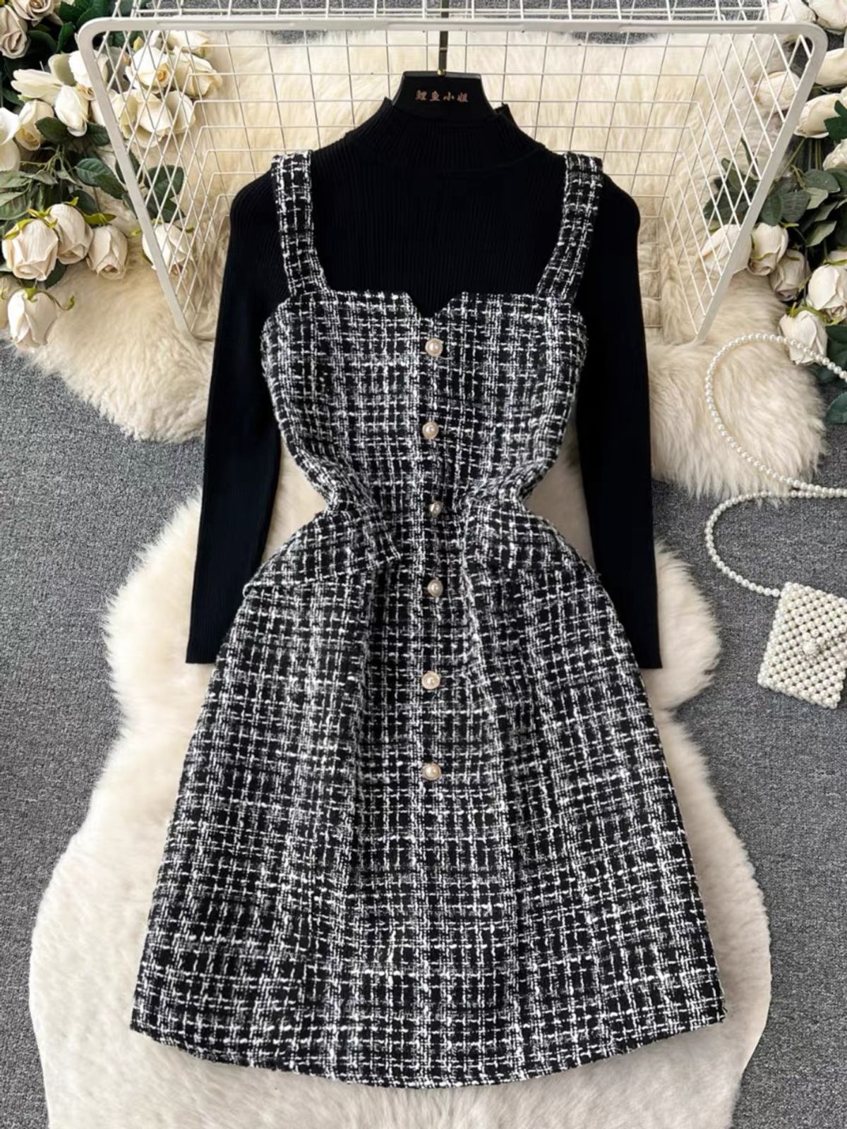 Always been fancy woolen dress set TPZZ3667 image