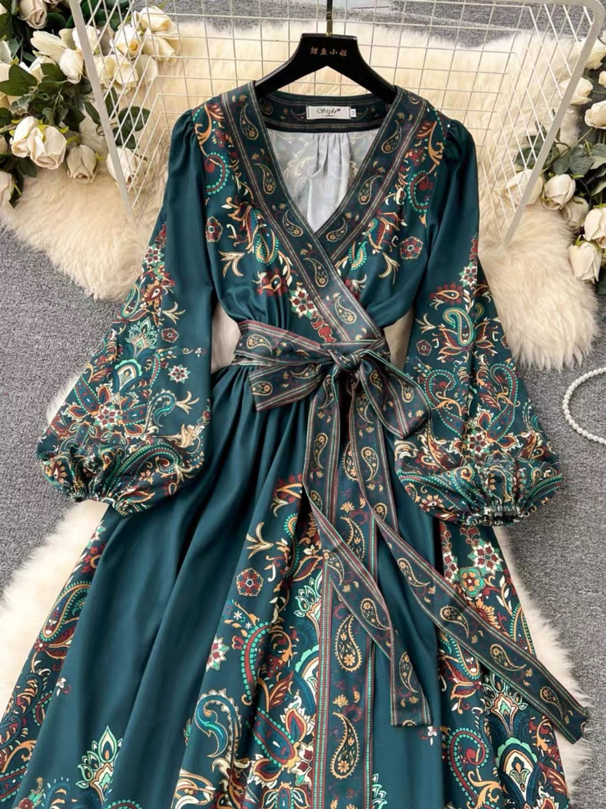 Boujee In paris print dress DZZ5360 image