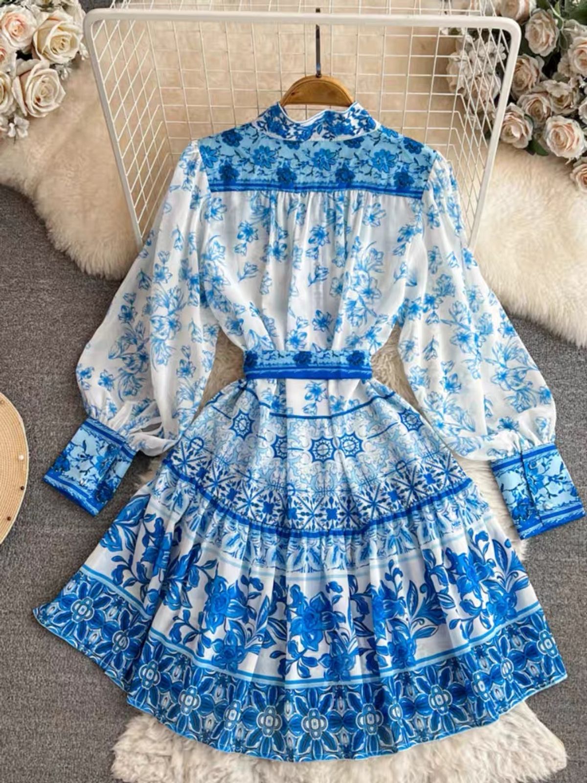 No photos print dress  DZZ4800 image