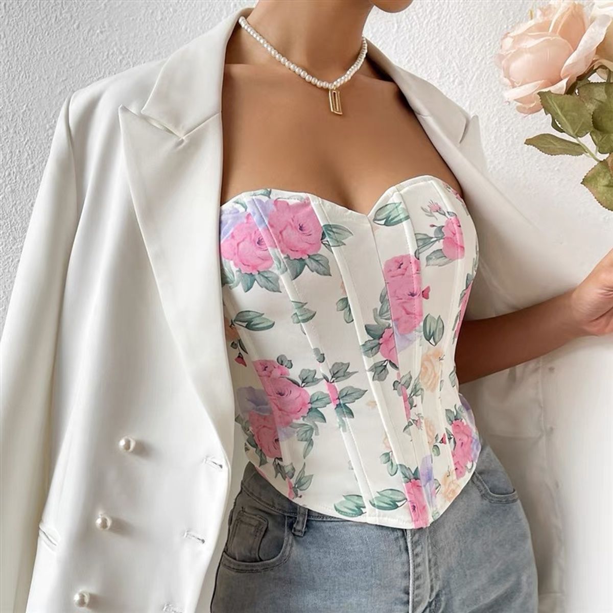 Effortless slay corset top TZZ836 image