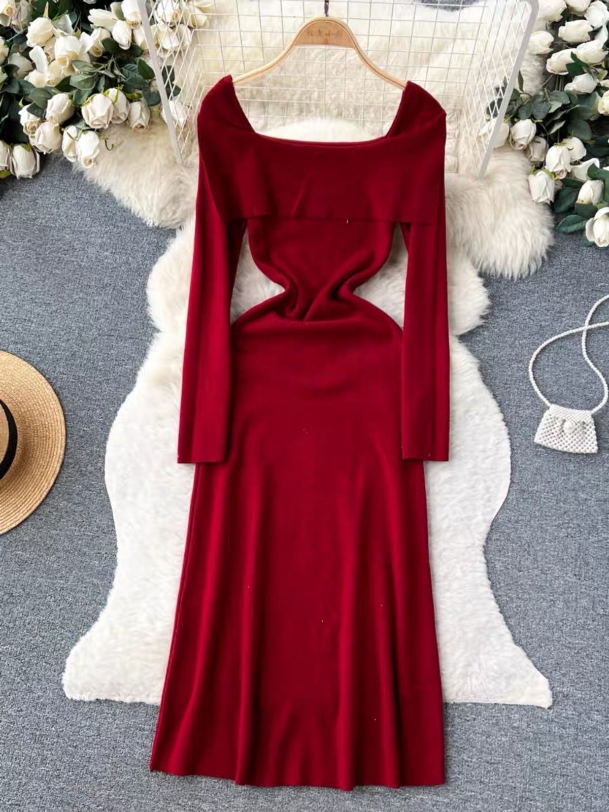 Oooh so comfy knitted dress BBZZ2149 image