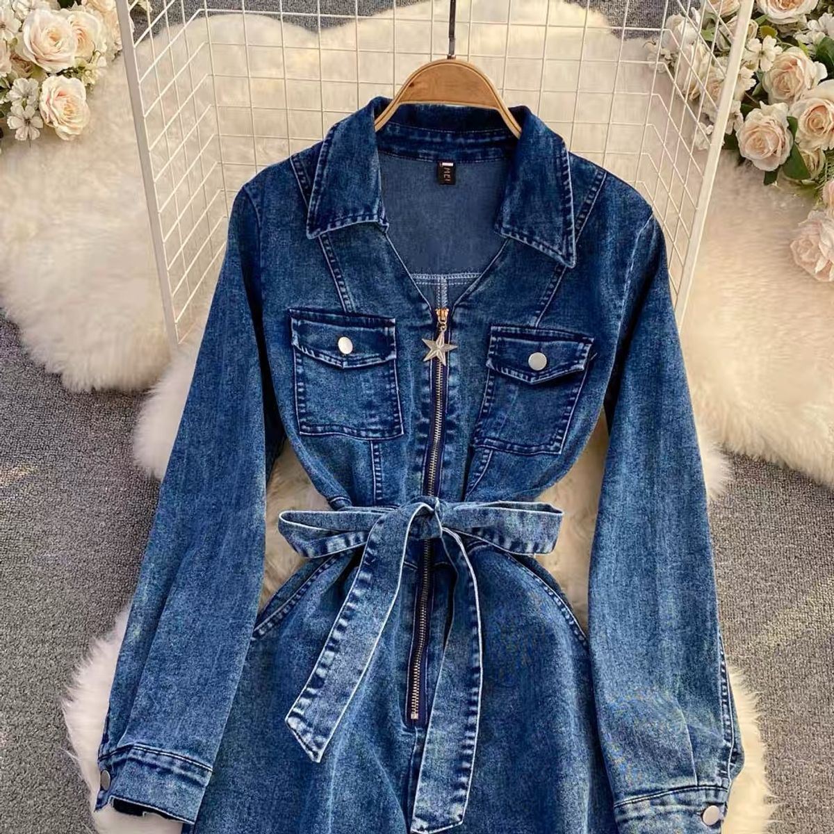 Surprise me denim jumpsuit JRZZ596 image