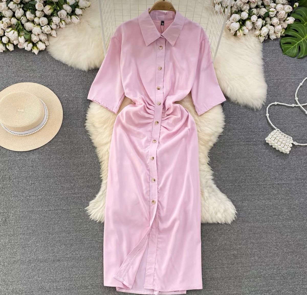 Soft spot shirt dress DZZ3945 image