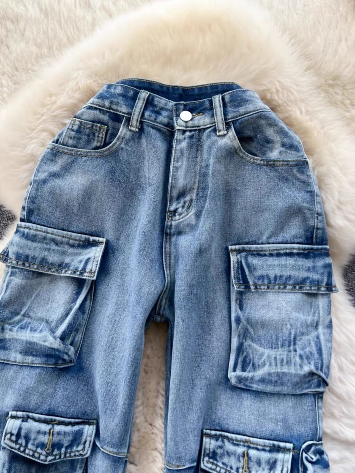 Festival baddie cargo jeans JDZZ397 image