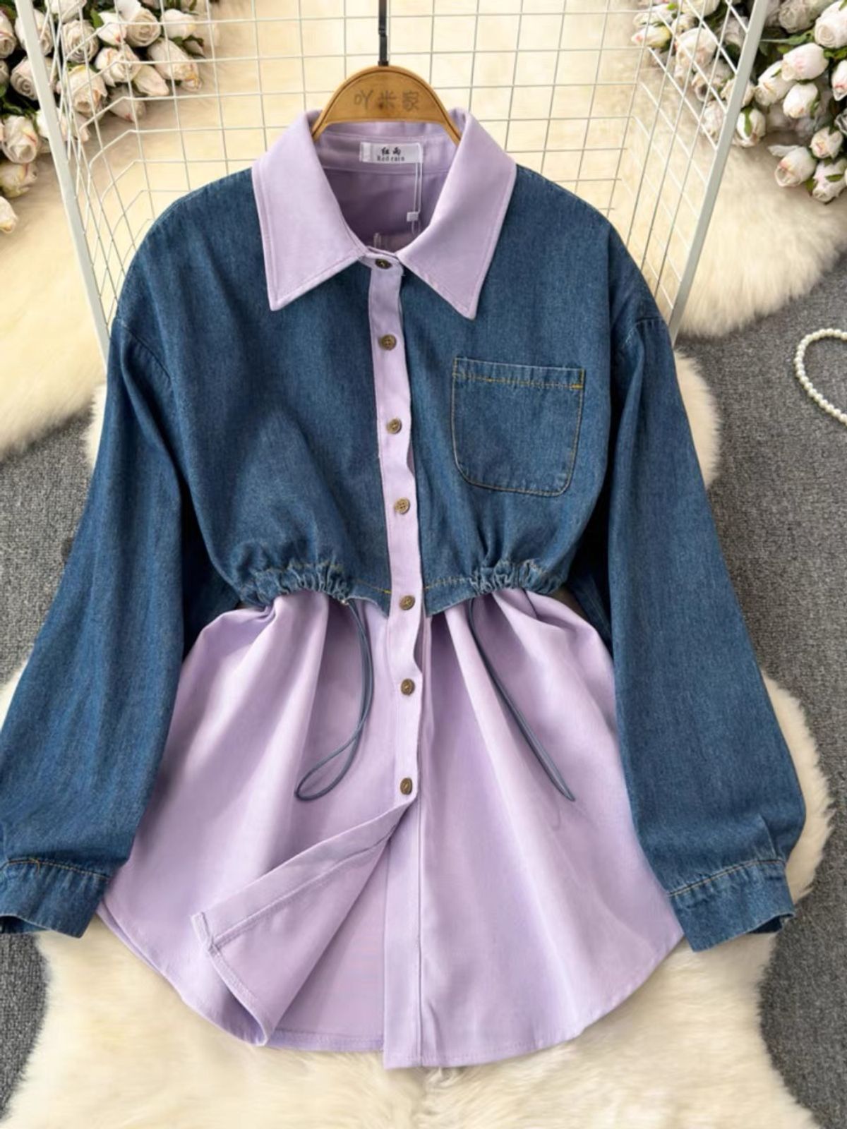 Out with my BFF denim shirt dress SDZZ942 image