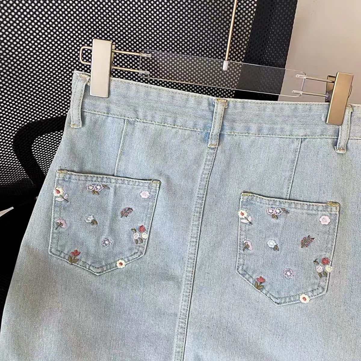 Pick up the phone denim skirt SZZ506 image