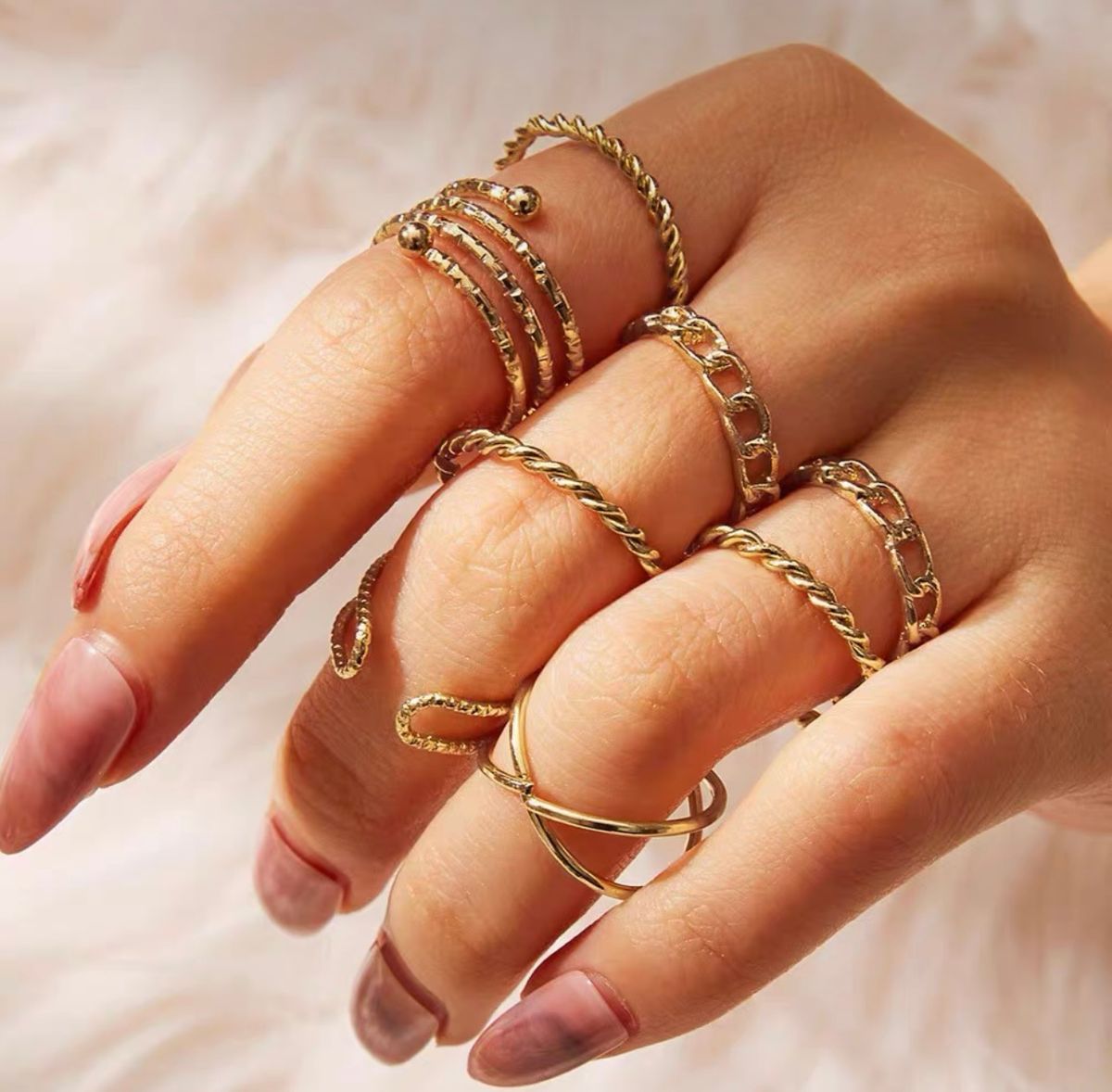 Luxury babe knuckle rings AZZ605 image