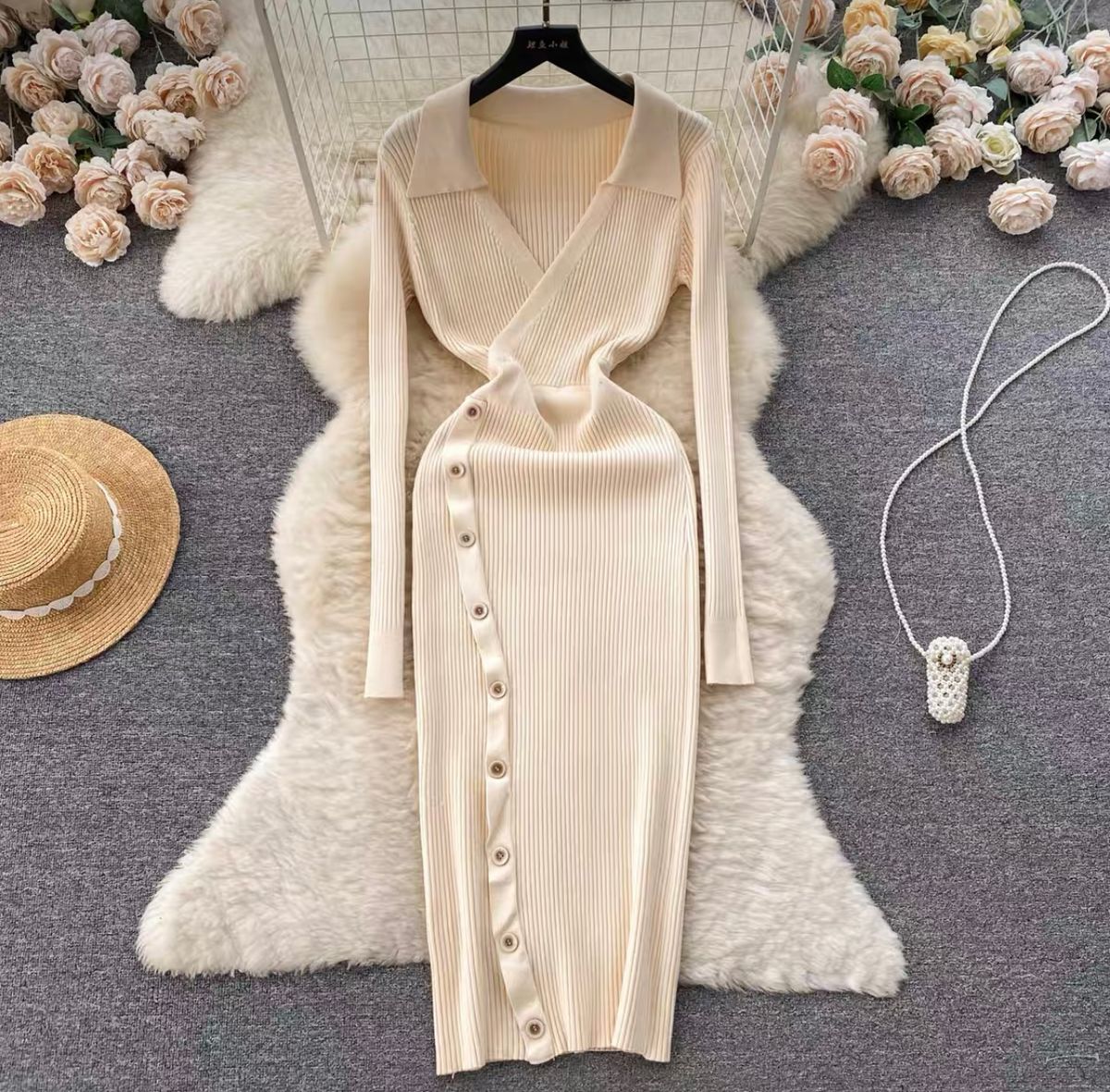 Grand gesture knitted gown BBZZ2265 image