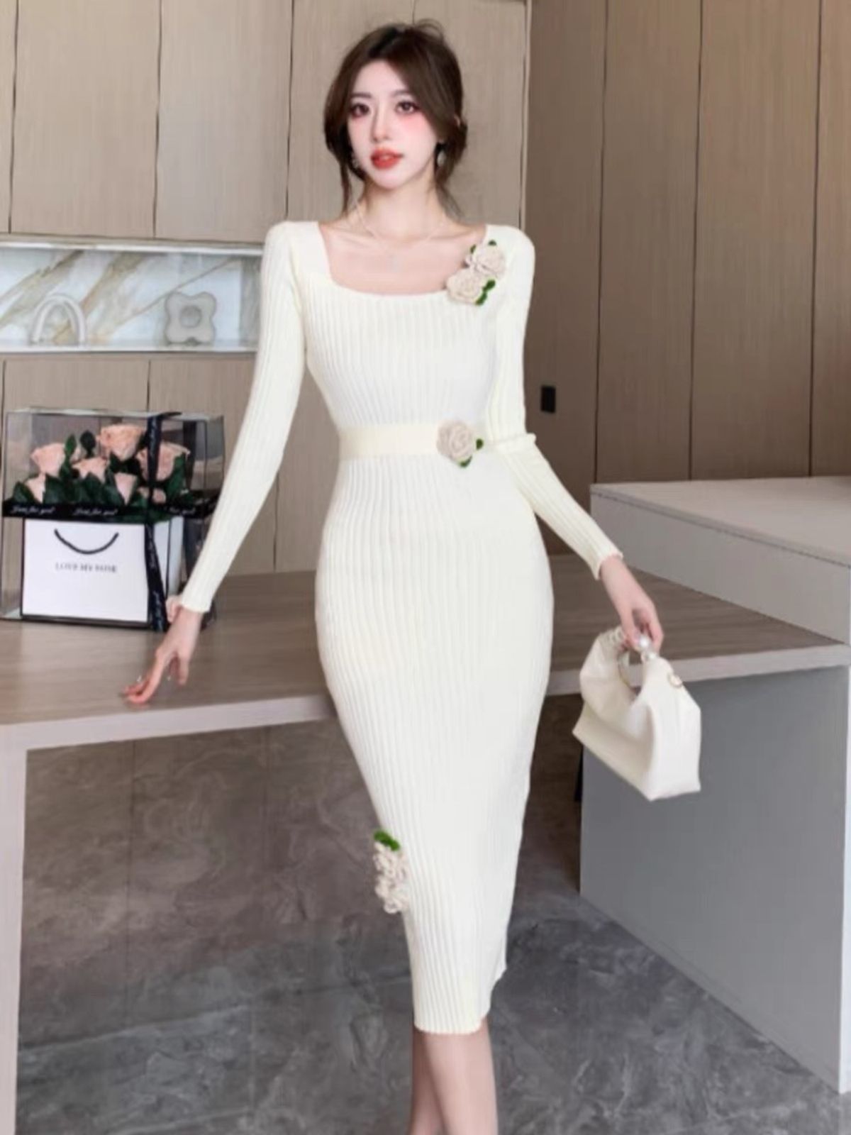 Define love sweater gown BBZZ1611 image