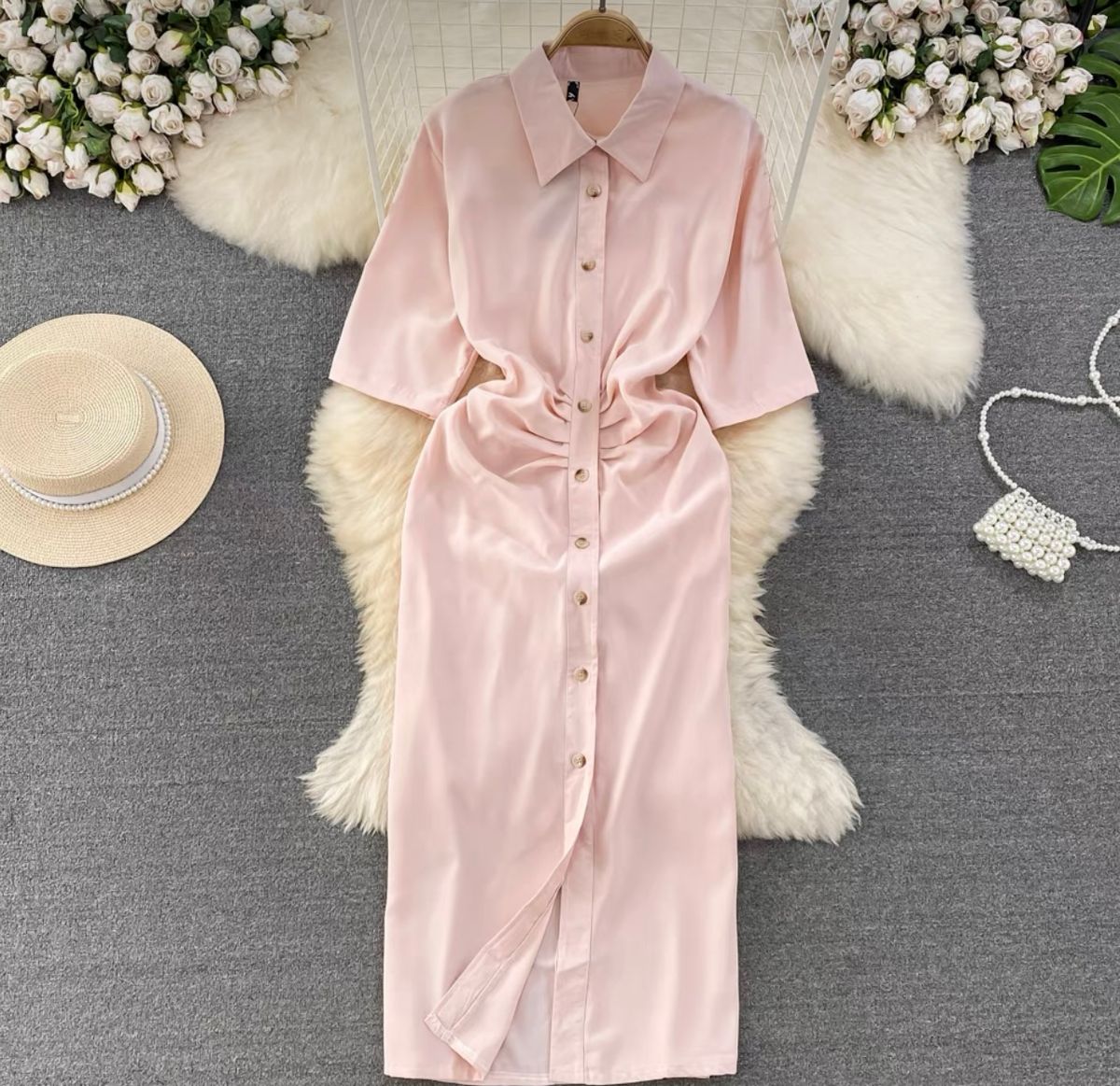 Soft spot shirt dress DZZ3945 image