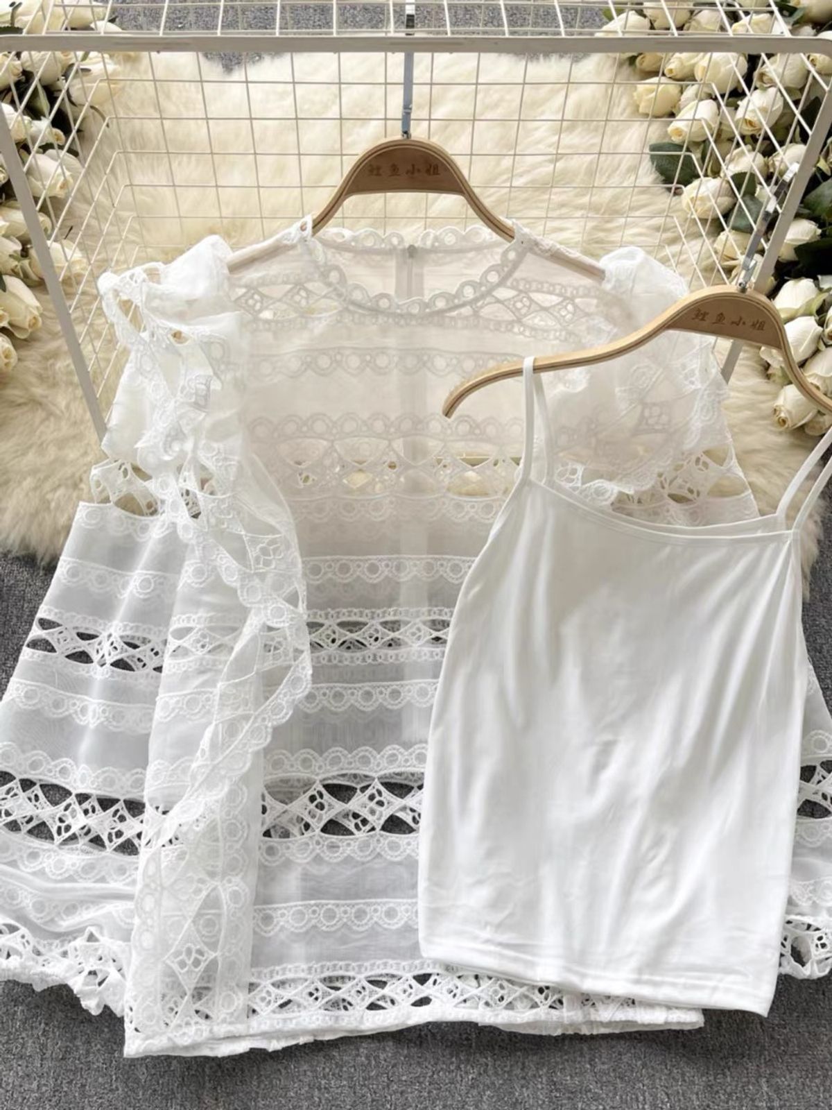 Dream maker lace top & vest TZZ2275 image