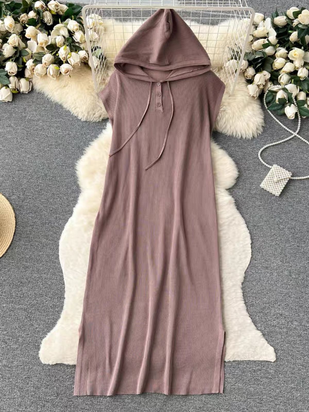 Tres chic hoodie sweater dress SSZZ857 image