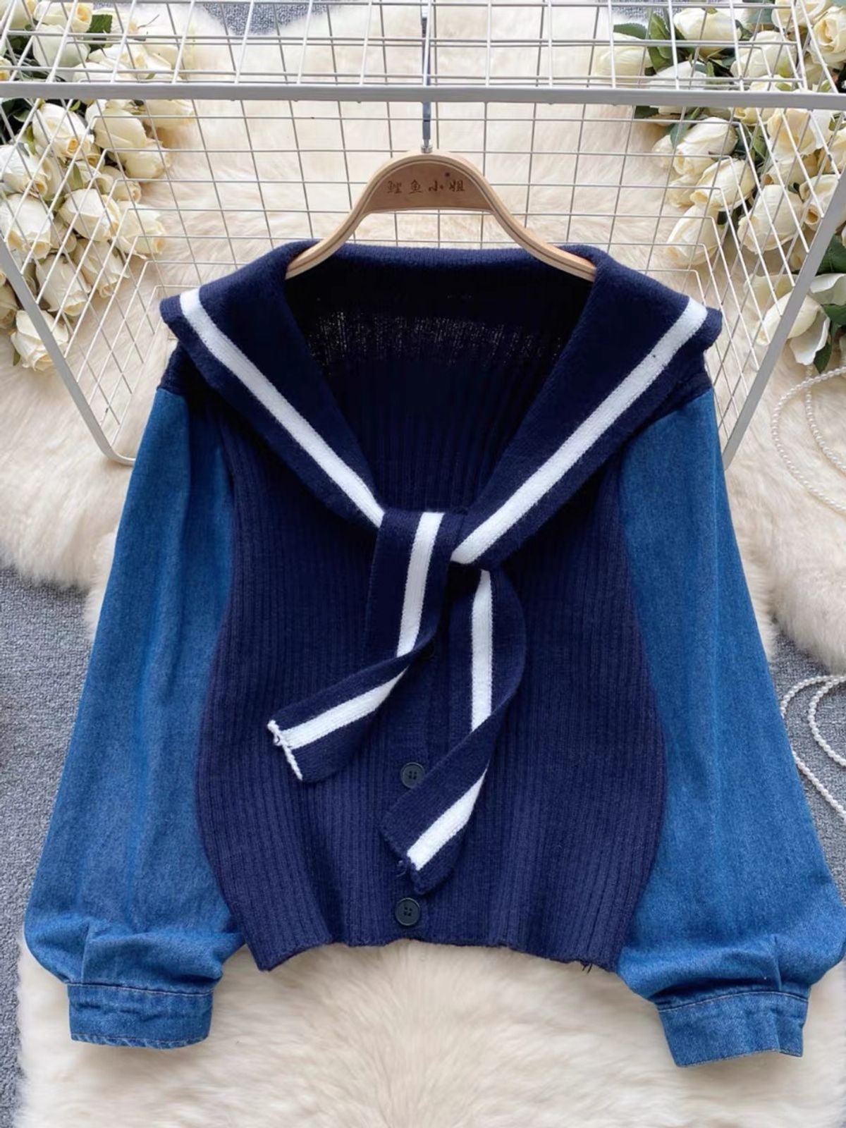 Sailor babe denim sweatshirt SSZZ832 image