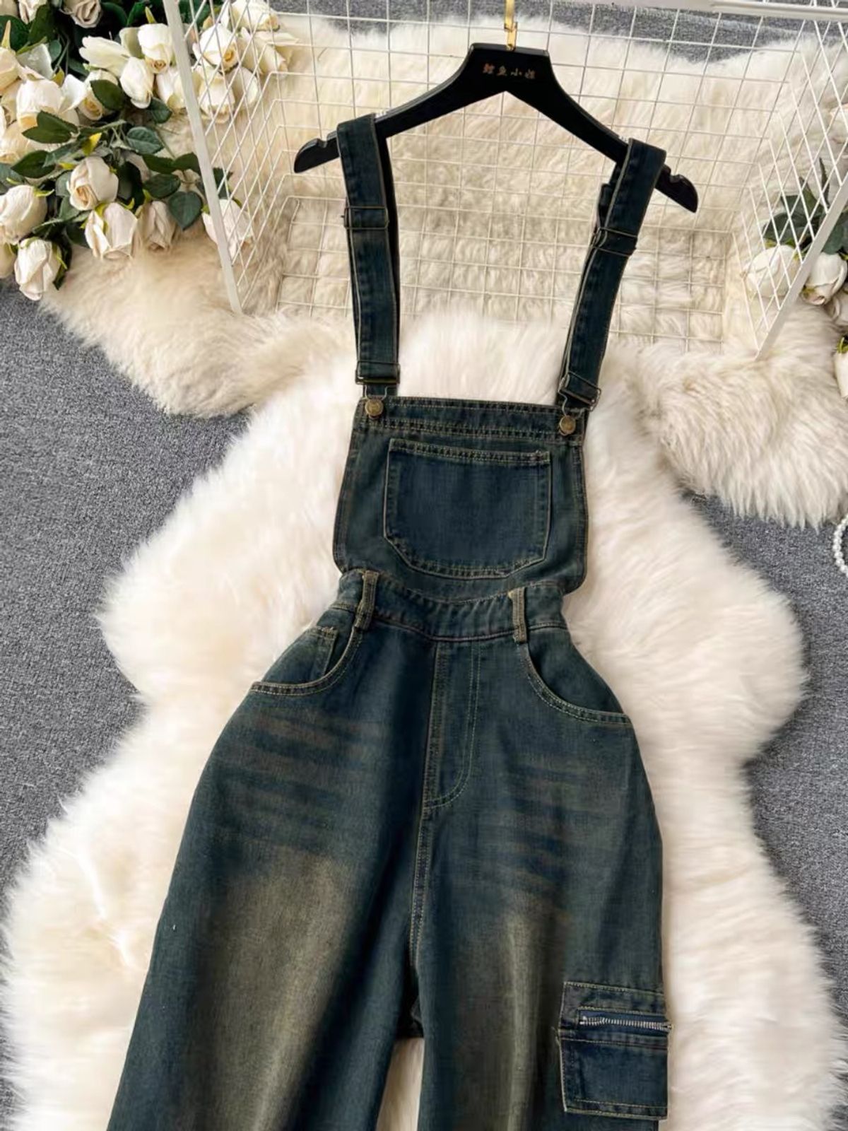 Baby walk by denim overalls JRZZ681 image