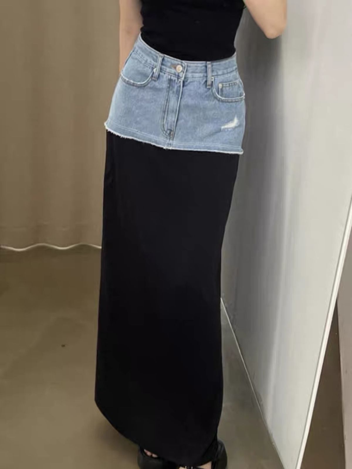 Baby girl denim skirt SZZ498 image