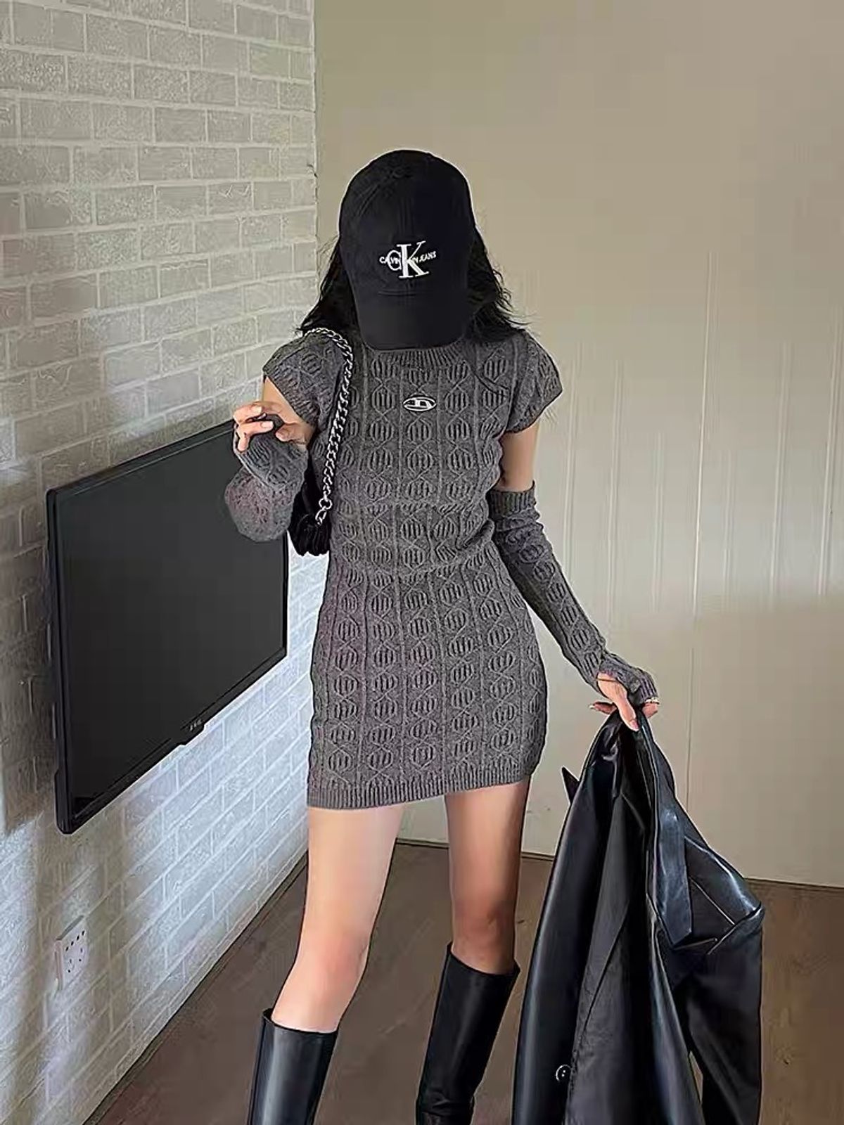 Passionate love sweater dress BBZZ2052 image