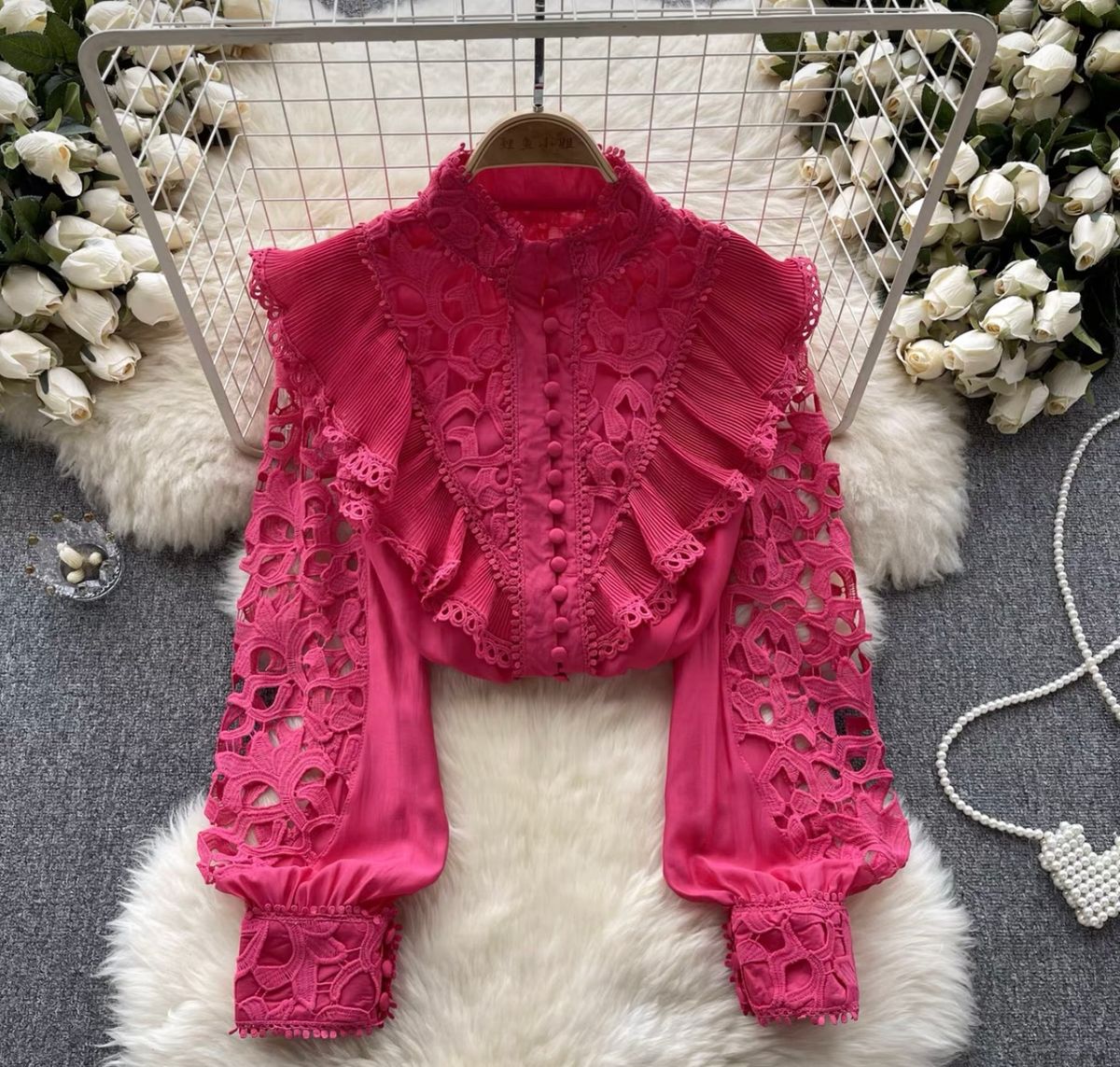 Unravel me lace blouse BZZ645 image