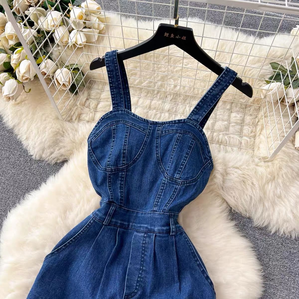 Feminine aura denim jumpsuit JRZZ607 image