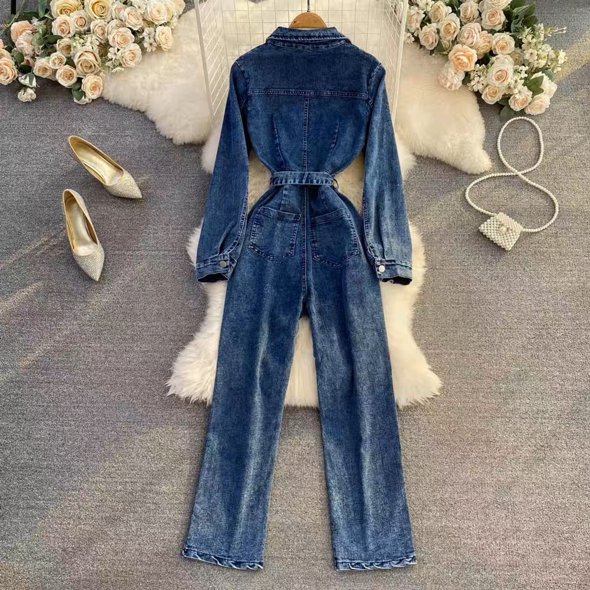 Surprise me denim jumpsuit JRZZ596 image