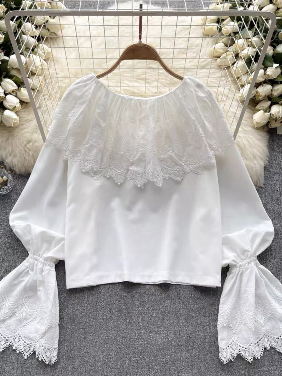 You better slay lace sleeves top TZZ1375 image