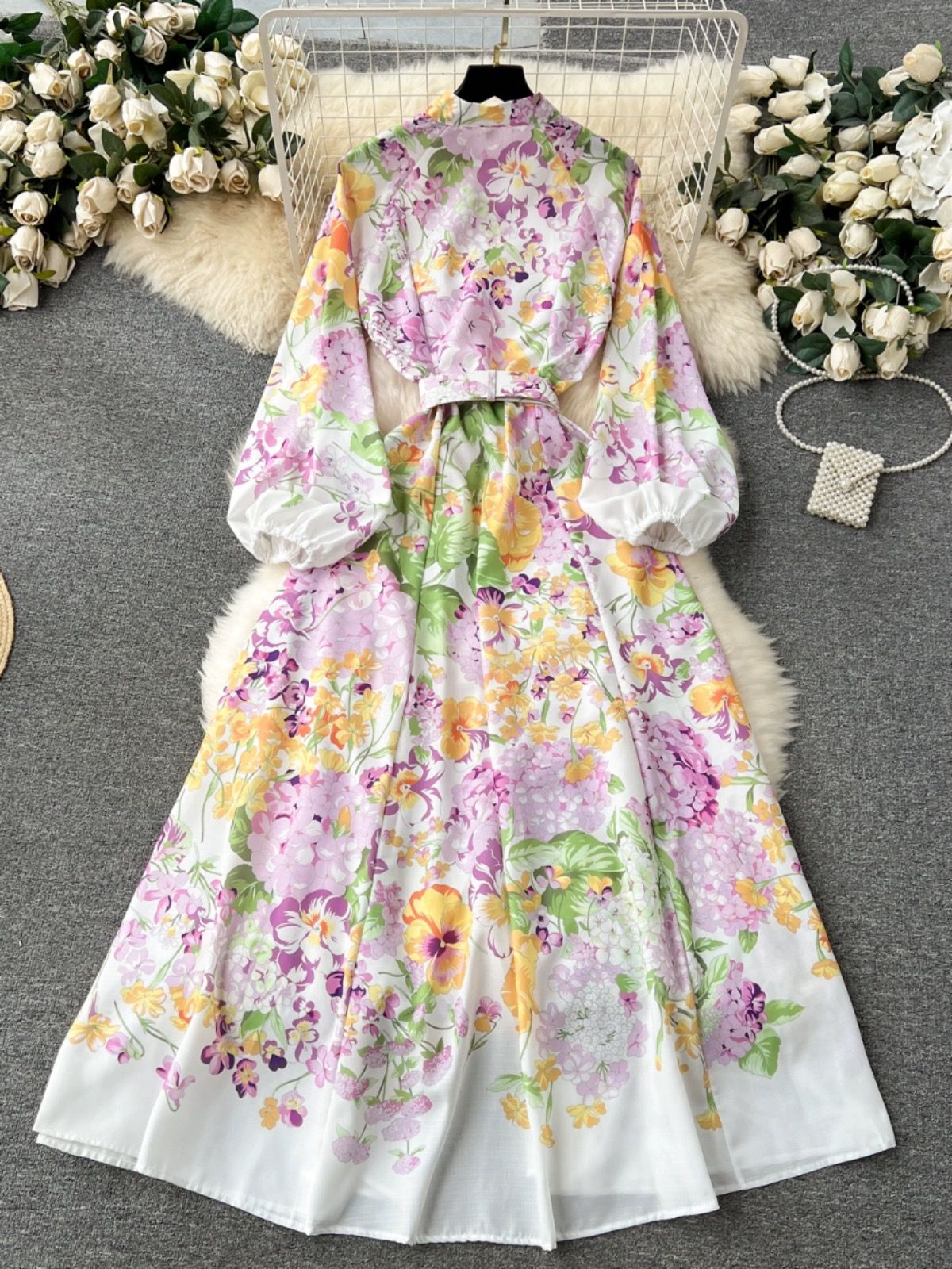 Floral vibes dress ED173 image