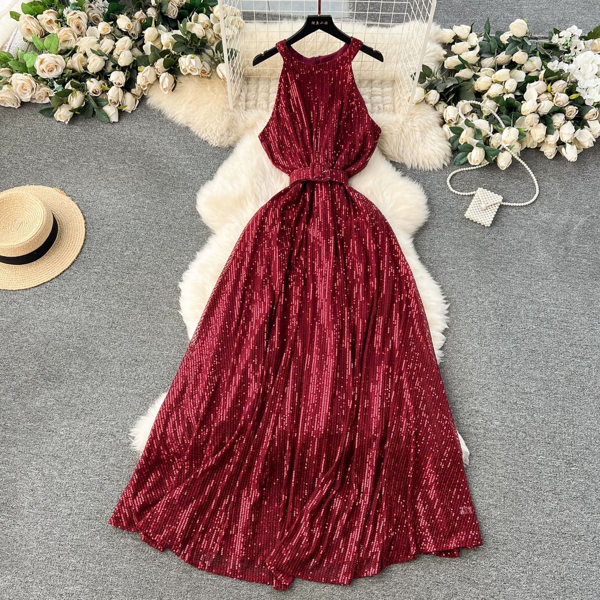 Cute and cozy sequin dress FD658 image