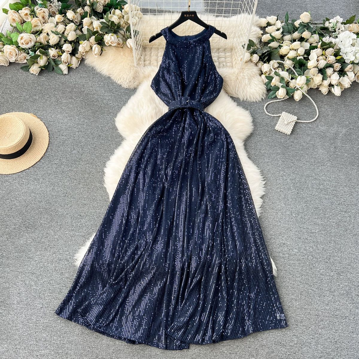 Cute and cozy sequin dress FD658 image