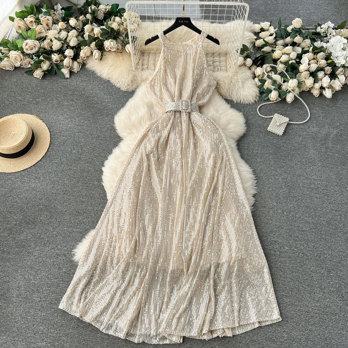 Cute and cozy sequin dress FD658 image