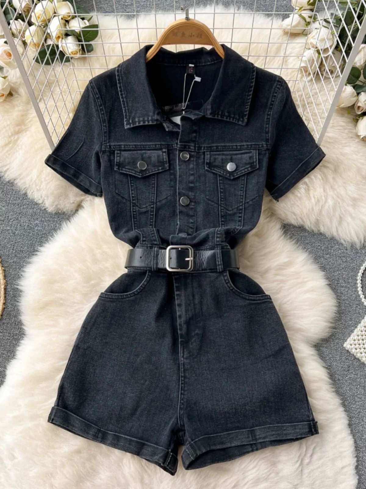 Cabin cutie denim jumpsuit DJS109 image