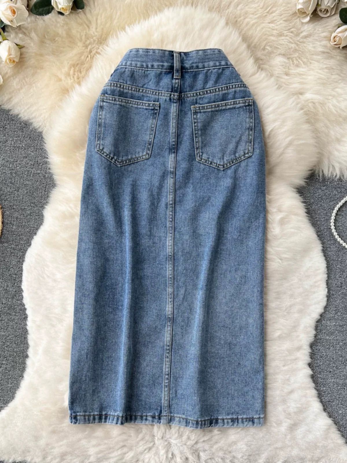 Bossed up denim skirt DS108 image