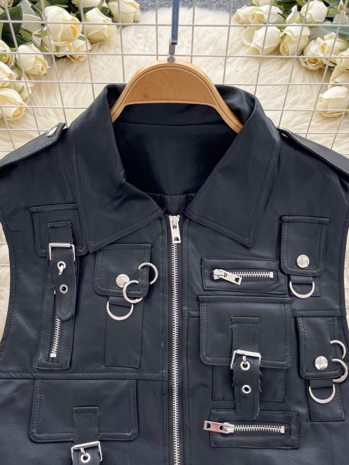 Fast nights faux leather jacket LJ101 image