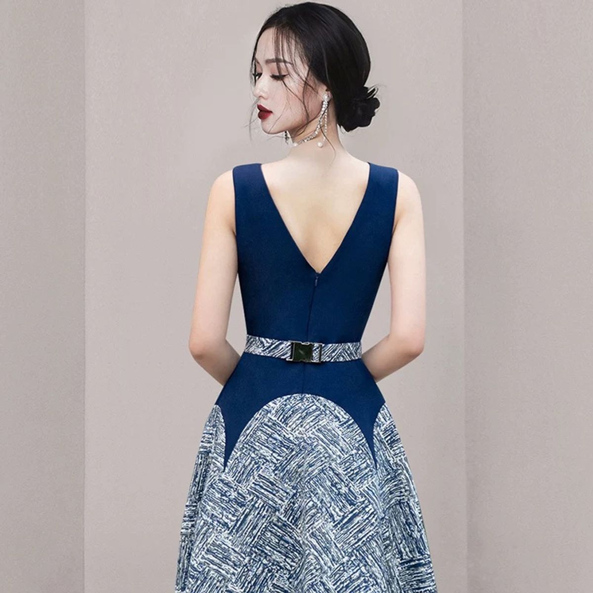 Blue champagne dress FD717 image