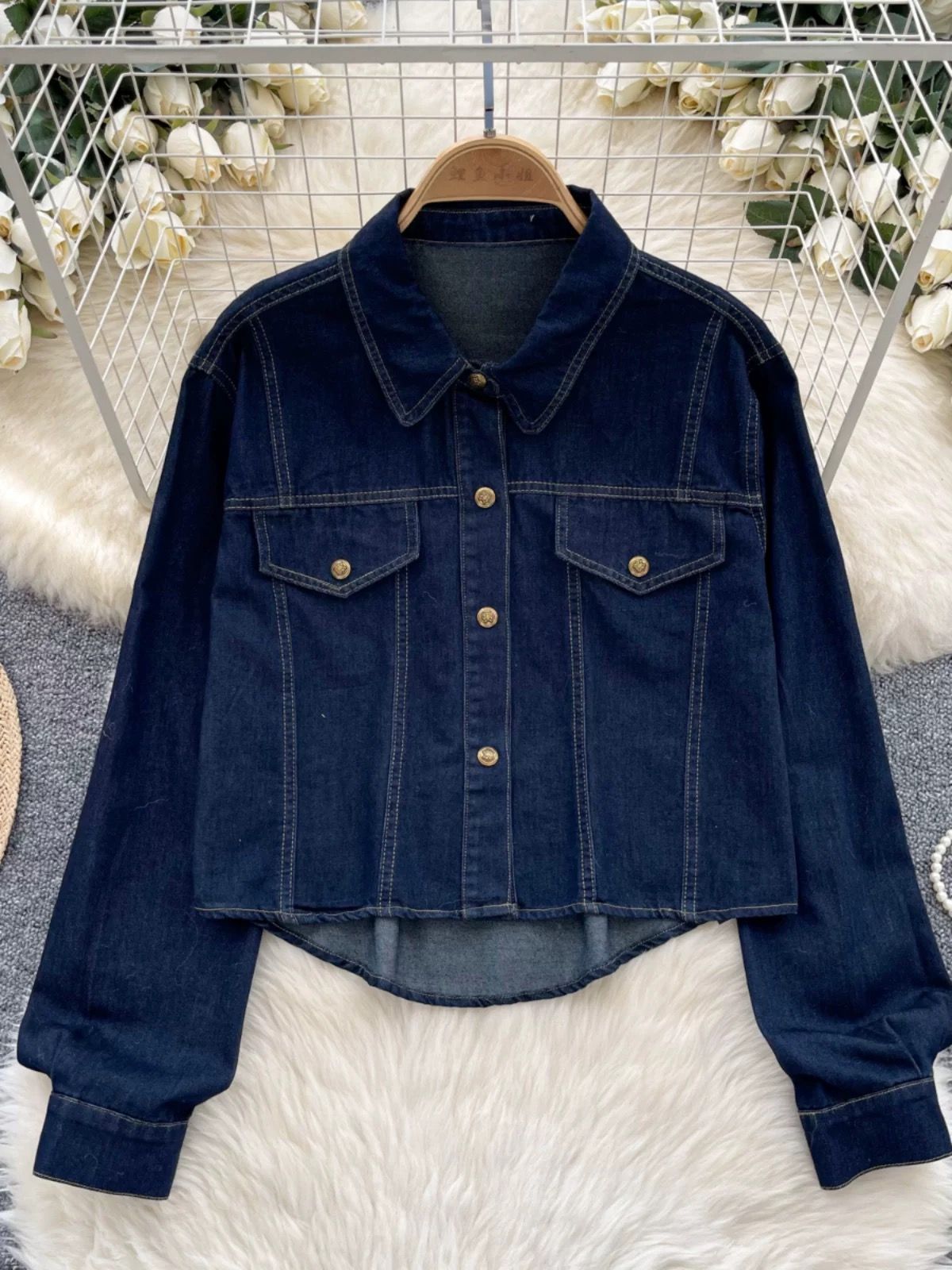 LA babe denim jacket set  DJ109 image