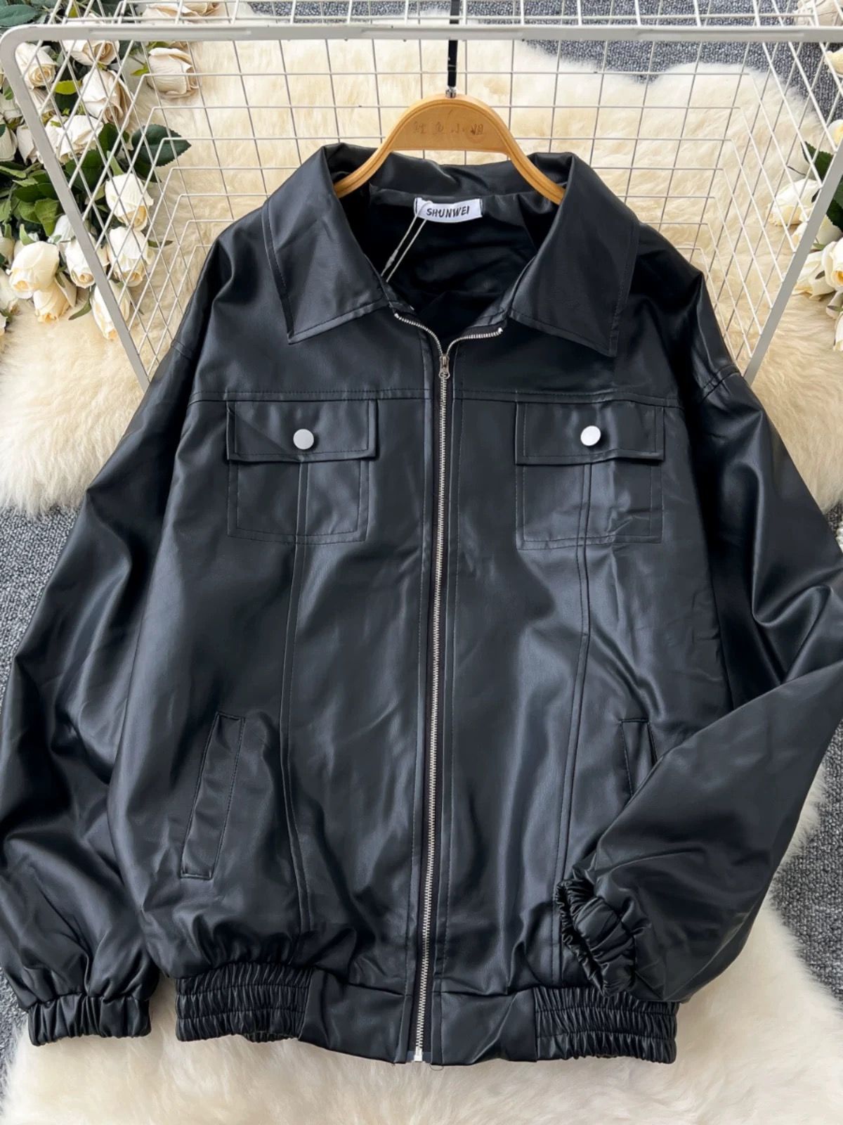 Late night drives leather jacket LJ109 image