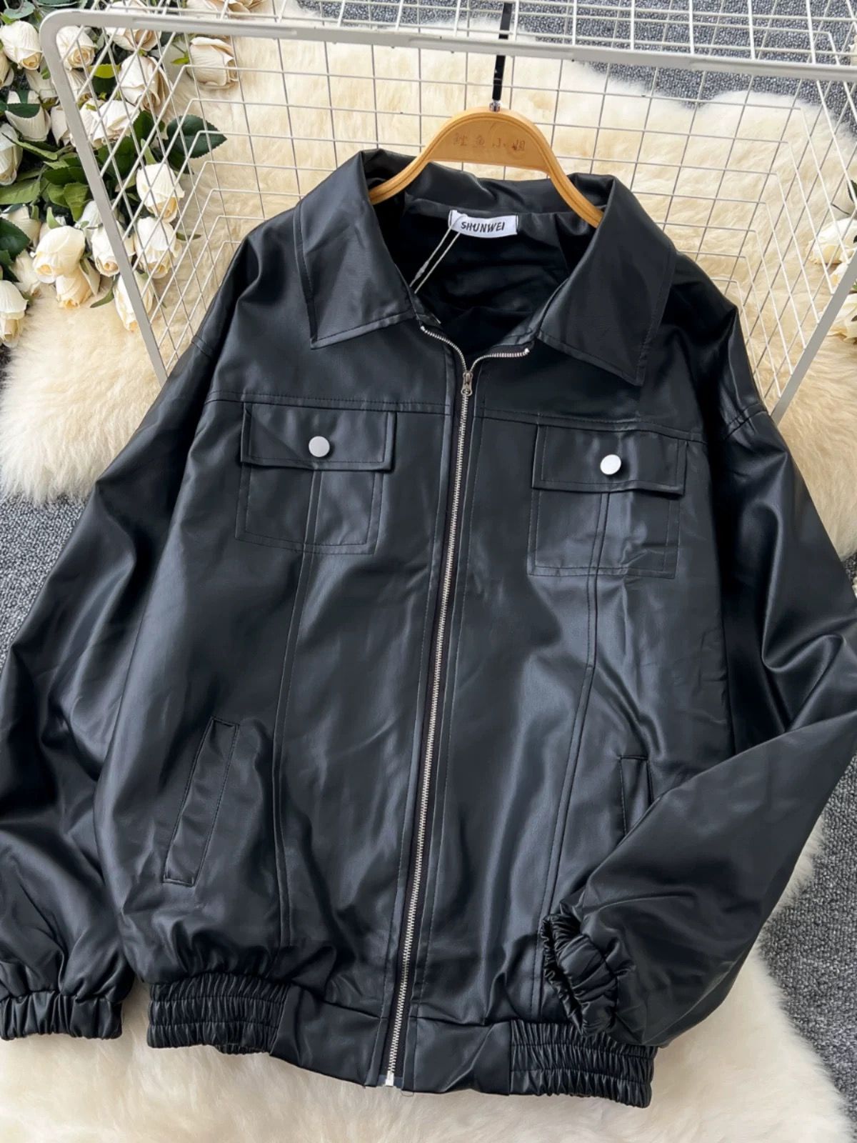 Late night drives leather jacket LJ109 image