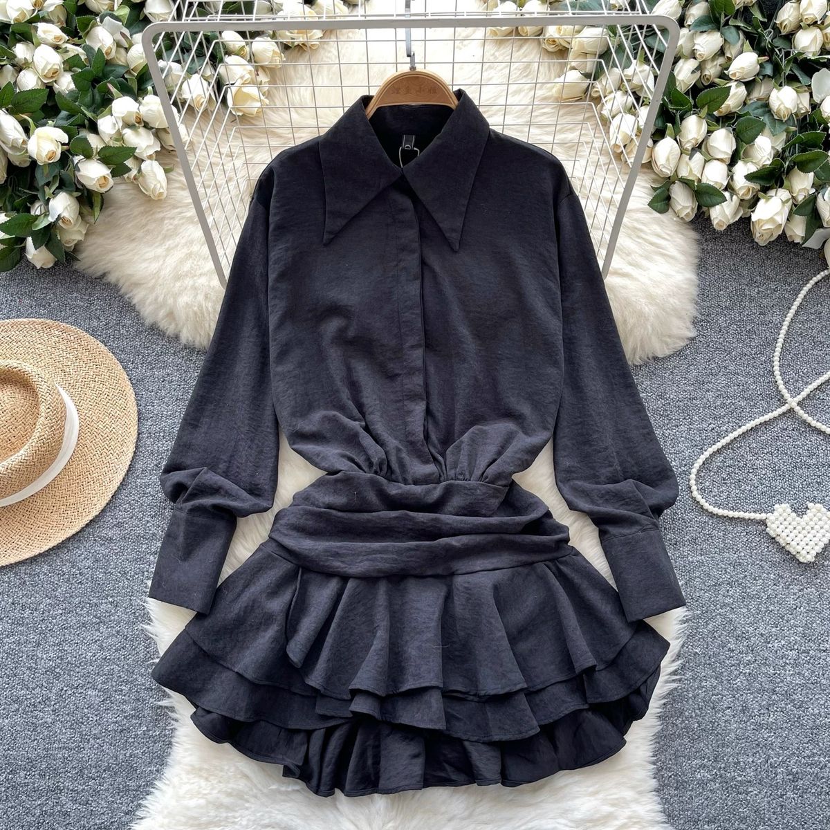 Babe alert shirt dress SD161 image