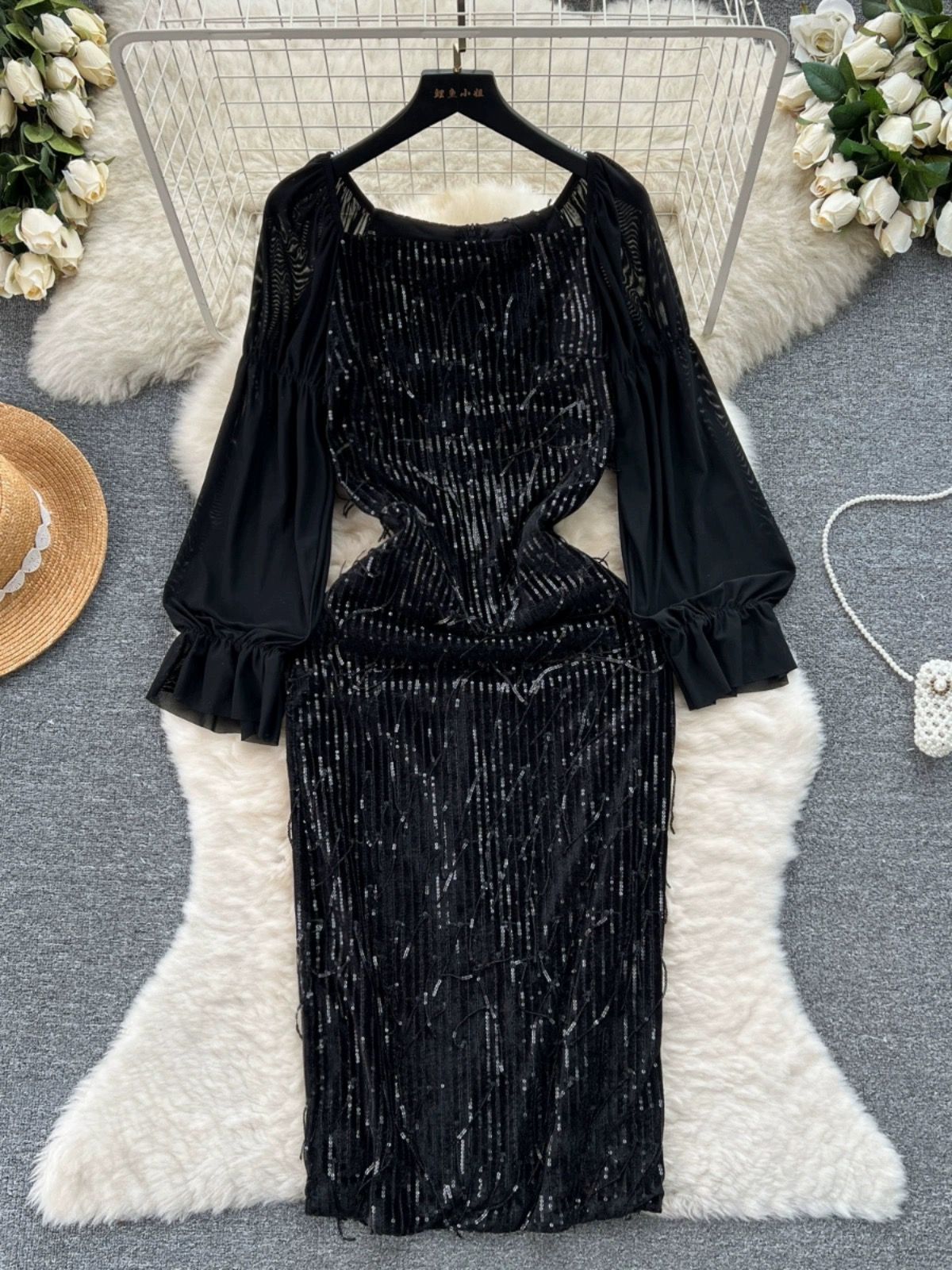 Modest muse sequin dress FBC263 image