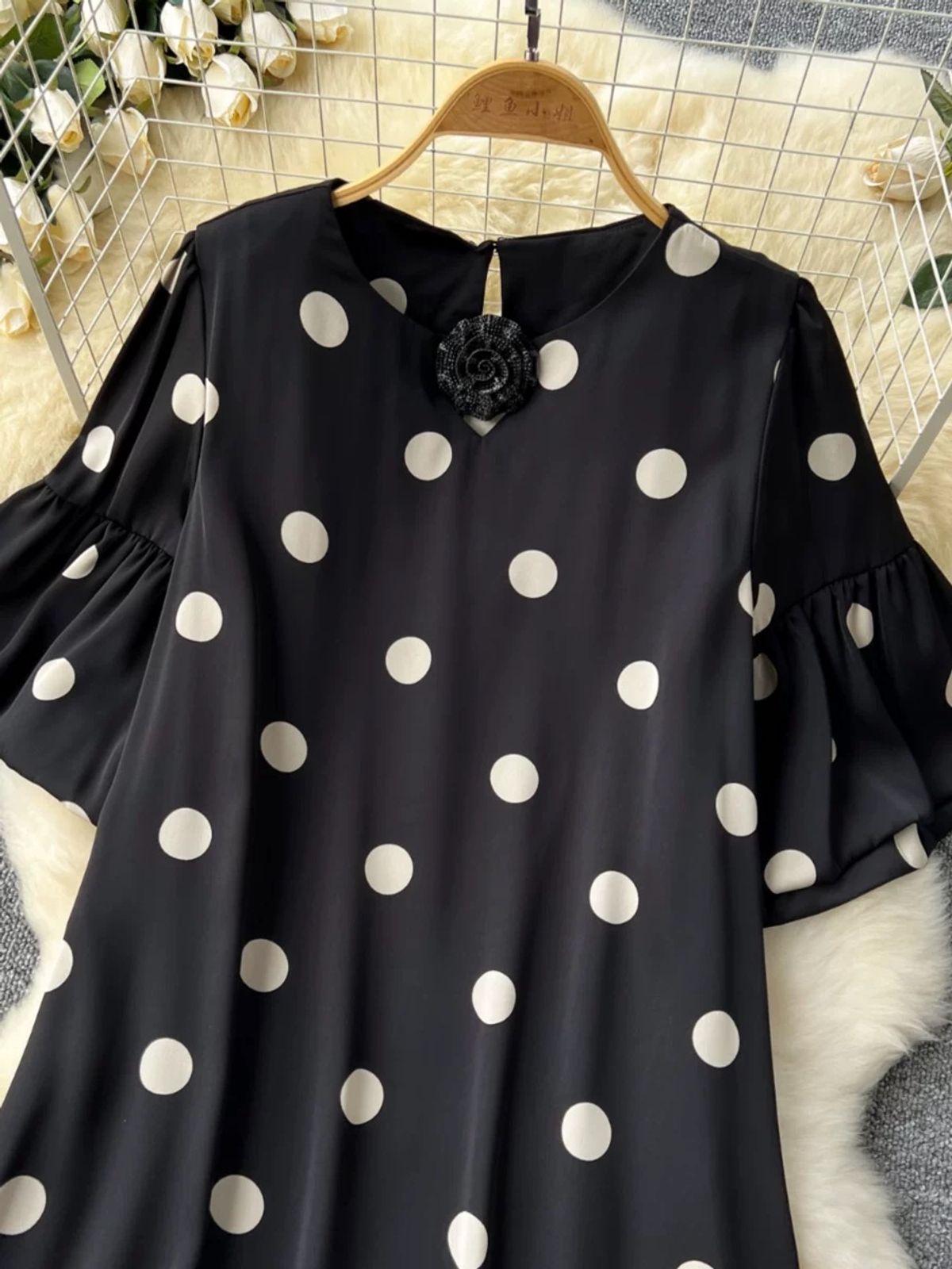 Ease my mind polka dress FD901 image