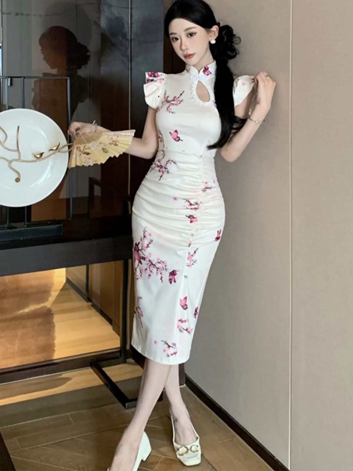 Petite don’t cross me qipao dress Q216 image