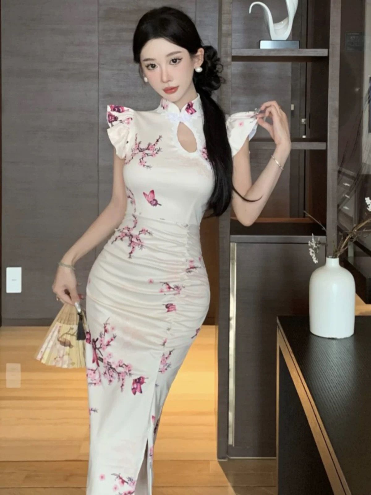 Petite don’t cross me qipao dress Q216 image