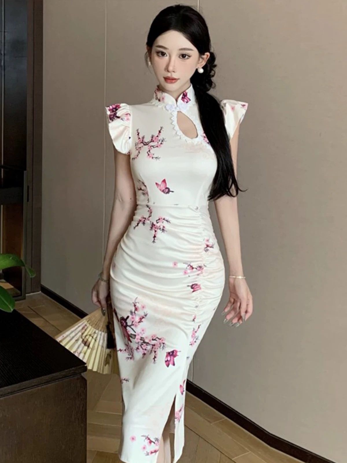 Petite don’t cross me qipao dress Q216 image